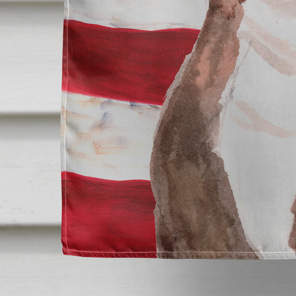 Red Staffie Bull Terrier Patriotic House Flag 28x40 Porch Sleeve Pole Decorative Outside Yard Banner Artwork Wall Hanging, Polyester