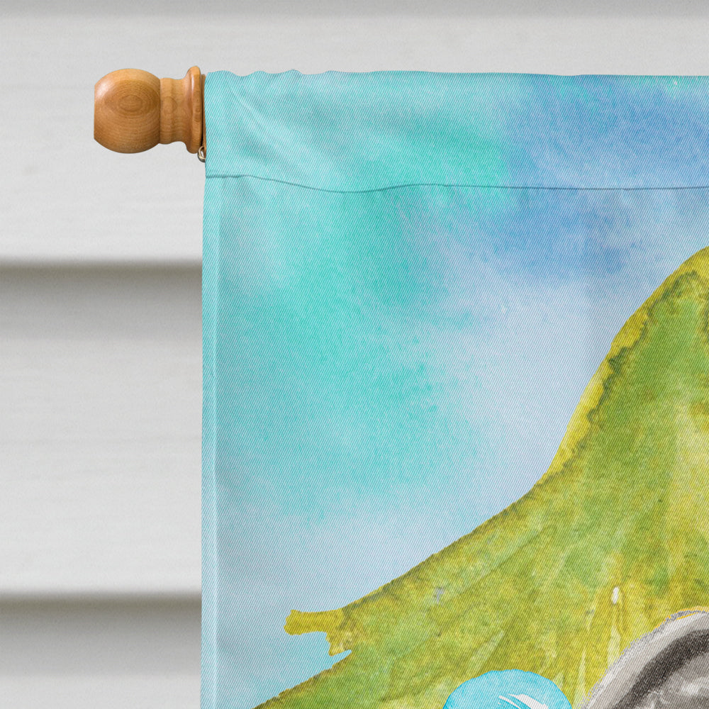 Staffordshire Bull Terrier Christmas House Flag 28x40 Porch Sleeve Pole Decorative Outside Yard Banner Artwork Wall Hanging, Polyester