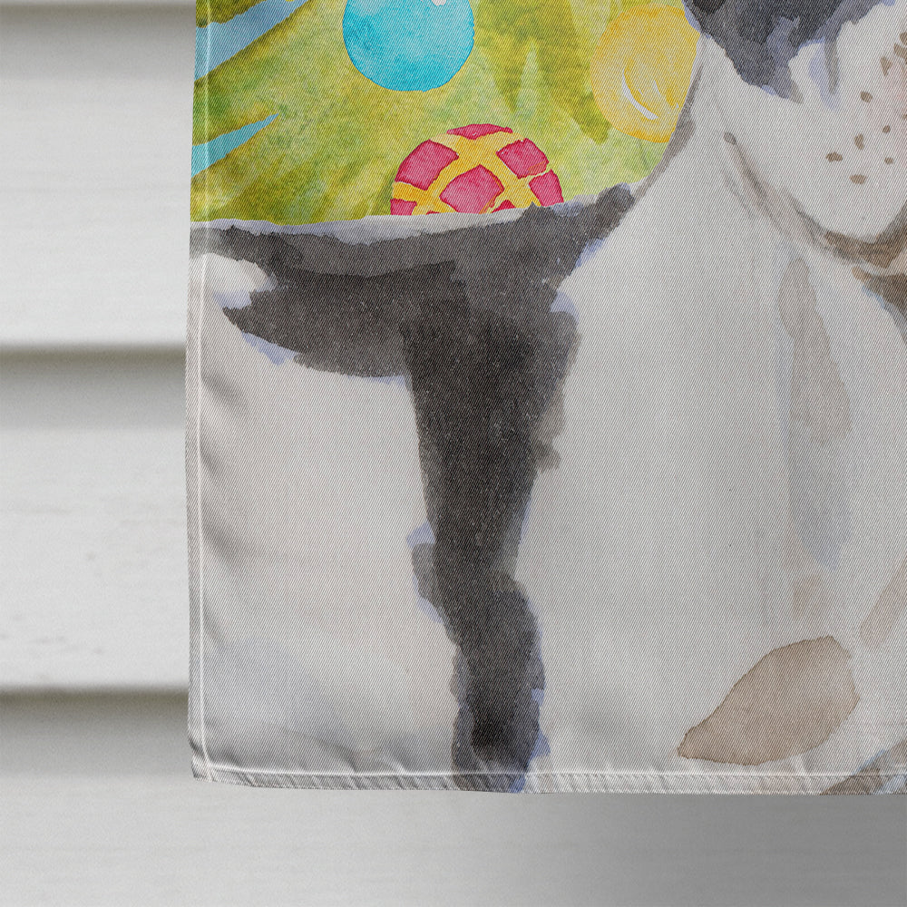 Black White French Bulldog Christmas House Flag 28x40 Porch Sleeve Pole Decorative Outside Yard Banner Artwork Wall Hanging, Polyester