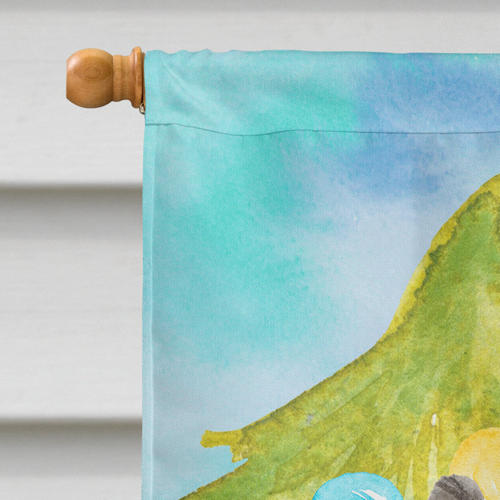 German Shepherd Christmas House Flag 28x40 Porch Sleeve Pole Decorative Outside Yard Banner Artwork Wall Hanging, Polyester