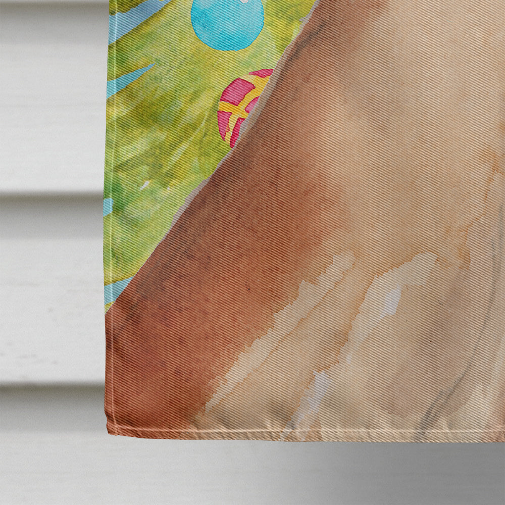Fawn Natural Great Dane Christmas House Flag 28x40 Porch Sleeve Pole Decorative Outside Yard Banner Artwork Wall Hanging, Polyester