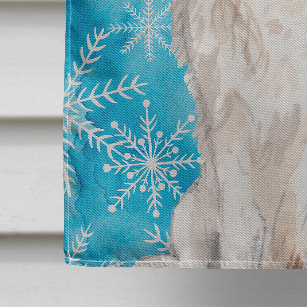 Blenheim Cavalier Spaniel Winter House Flag 28x40 Porch Sleeve Pole Decorative Outside Yard Banner Artwork Wall Hanging, Polyester