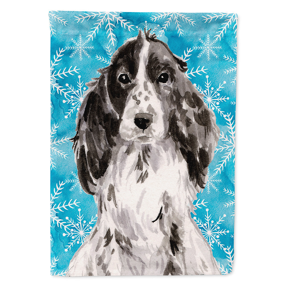 Black Parti Winter House Flag 28x40 Porch Sleeve Pole Decorative Outside Yard Banner Artwork Wall Hanging, Polyester
