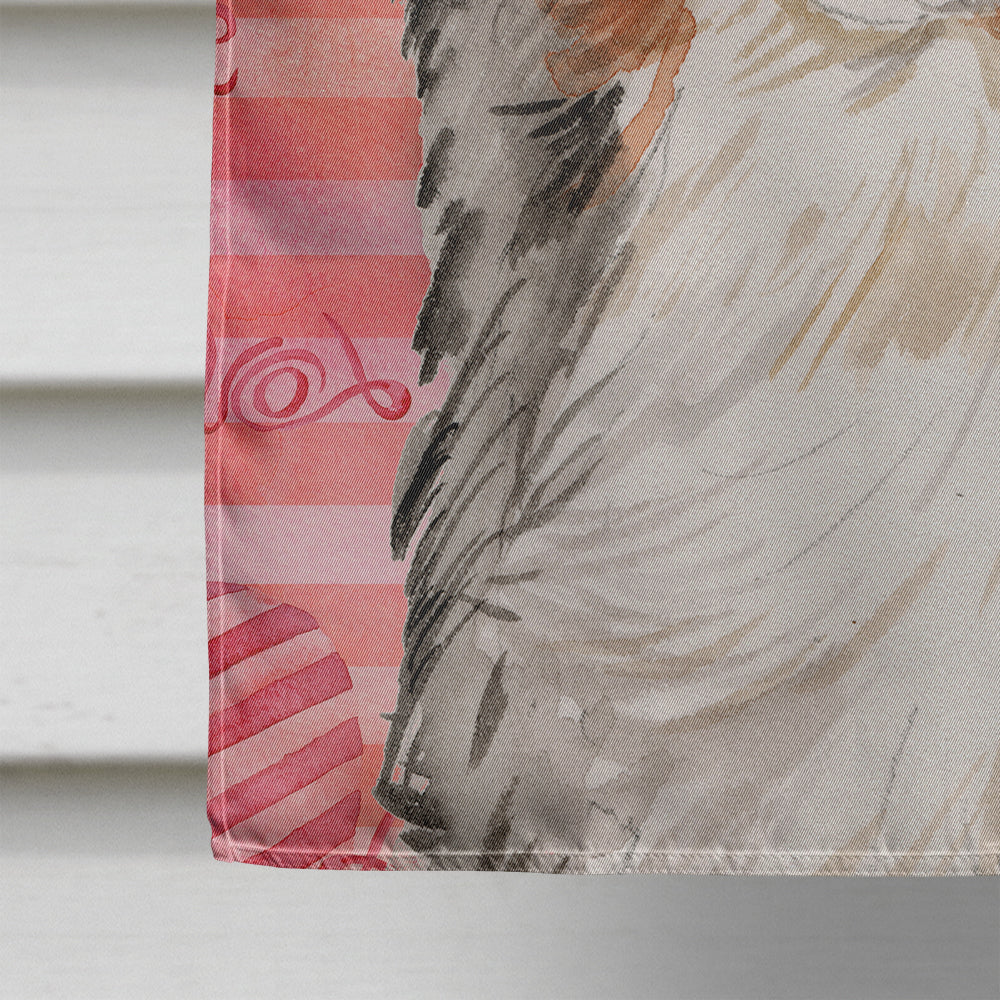 Australian Shepherd Love House Flag 28x40 Porch Sleeve Pole Decorative Outside Yard Banner Artwork Wall Hanging, Polyester