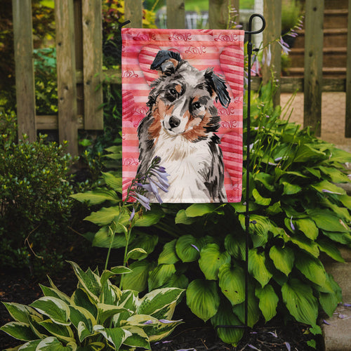 Australian Shepherd Love Garden Flag Mailbox Decorative Yard Banner Outside Patio Artwork for Flower Beds, Garden Size, Multicolor