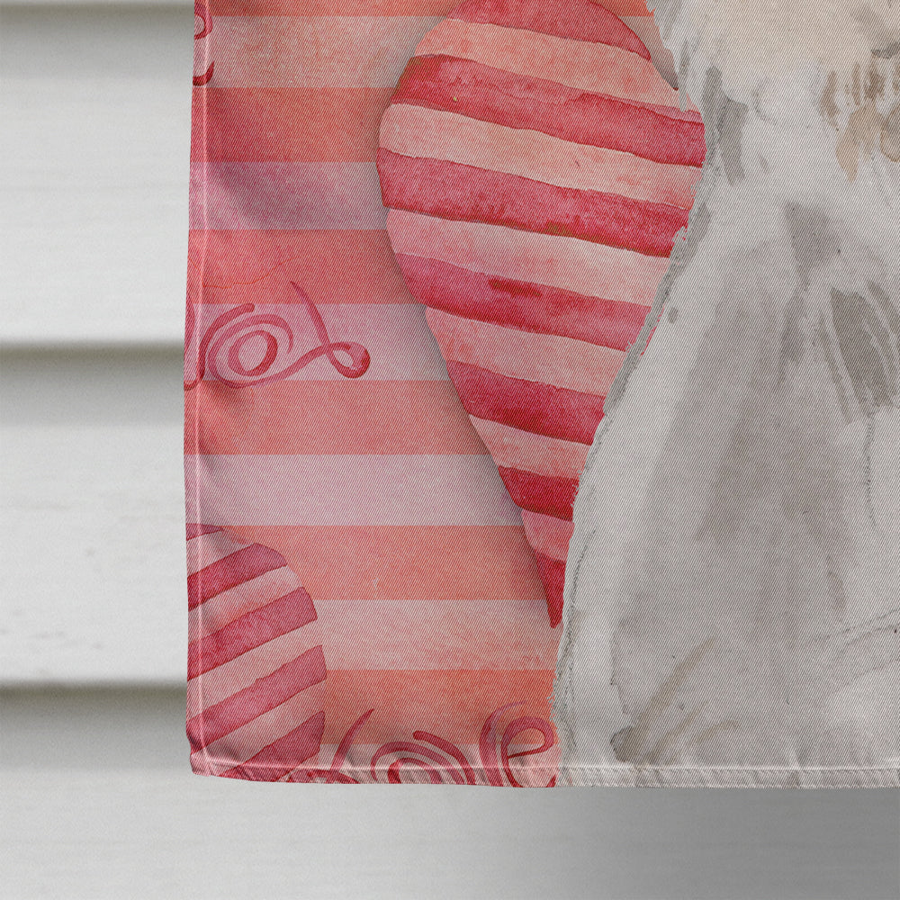 Wire Hair Jack Russell Love House Flag 28x40 Porch Sleeve Pole Decorative Outside Yard Banner Artwork Wall Hanging, Polyester