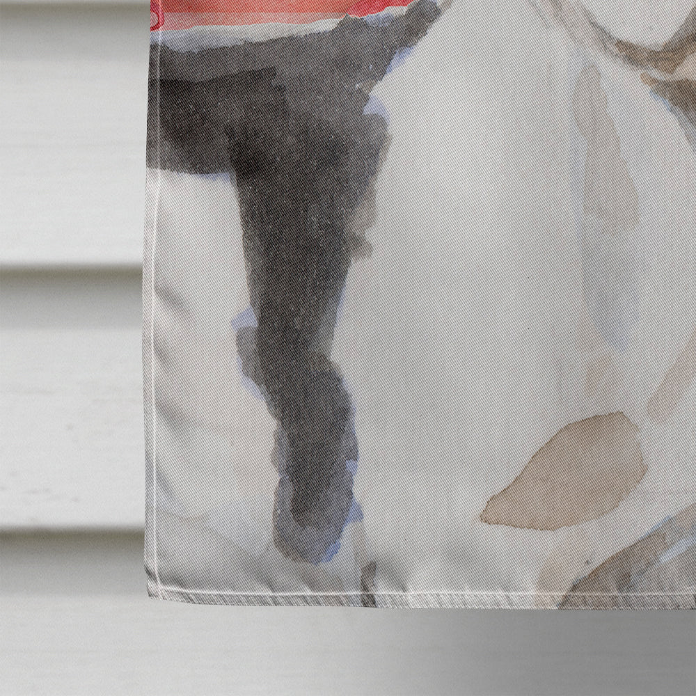 Black White French Bulldog Love House Flag 28x40 Porch Sleeve Pole Decorative Outside Yard Banner Artwork Wall Hanging, Polyester