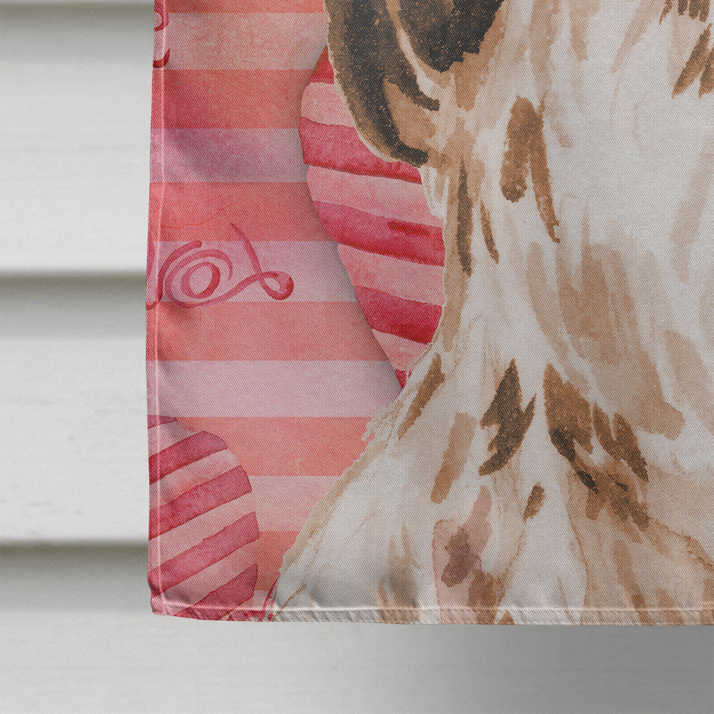 Brown Parti Love House Flag 28x40 Porch Sleeve Pole Decorative Outside Yard Banner Artwork Wall Hanging, Polyester