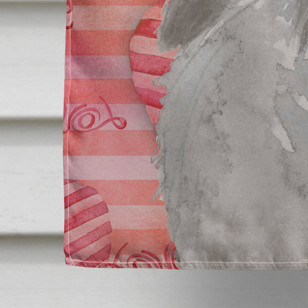Grey Standard Poodle Love House Flag 28x40 Porch Sleeve Pole Decorative Outside Yard Banner Artwork Wall Hanging, Polyester