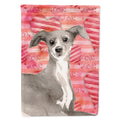 Italian Greyhound Love House Flag 28x40 Porch Sleeve Pole Decorative Outside Yard Banner Artwork Wall Hanging, Polyester