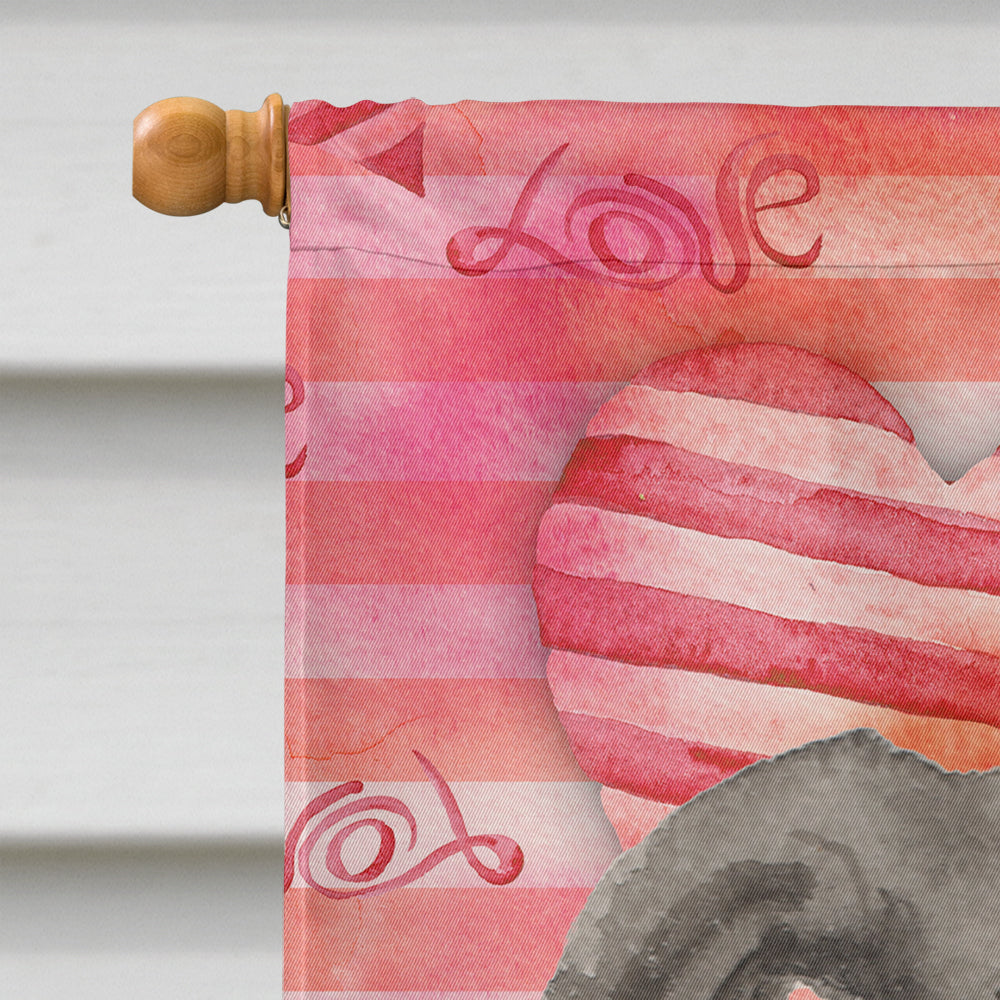 Italian Greyhound Love House Flag 28x40 Porch Sleeve Pole Decorative Outside Yard Banner Artwork Wall Hanging, Polyester