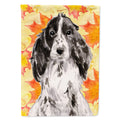 Black Parti Fall House Flag 28x40 Porch Sleeve Pole Decorative Outside Yard Banner Artwork Wall Hanging, Polyester