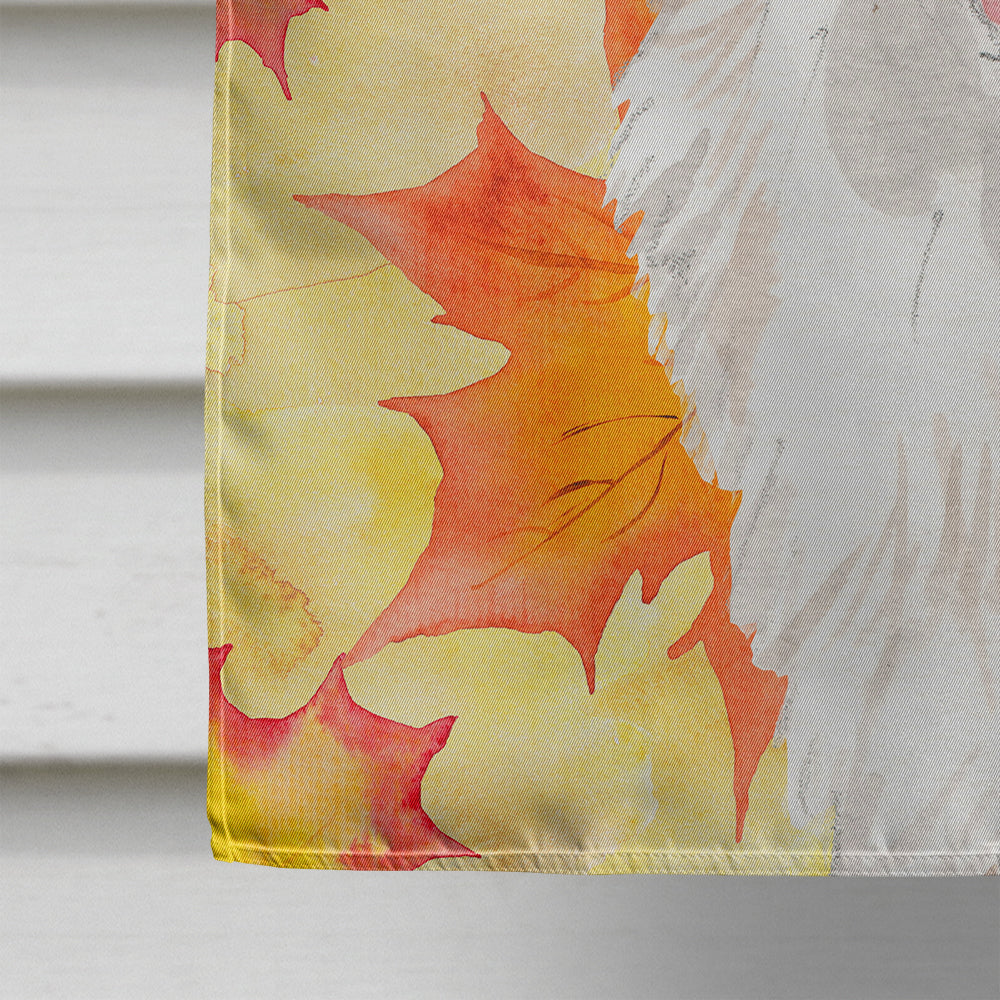 Corgi Fall House Flag 28x40 Porch Sleeve Pole Decorative Outside Yard Banner Artwork Wall Hanging, Polyester