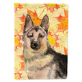German Shepherd Fall House Flag 28x40 Porch Sleeve Pole Decorative Outside Yard Banner Artwork Wall Hanging, Polyester