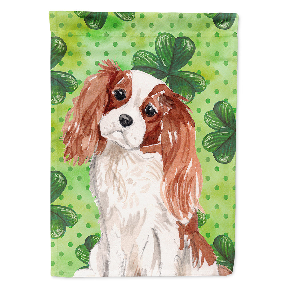 Blenheim Cavalier Spaniel St. Patrick's House Flag 28x40 Porch Sleeve Pole Decorative Outside Yard Banner Artwork Wall Hanging, Polyester