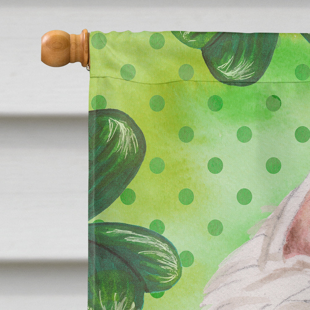 Westie St. Patrick's House Flag 28x40 Porch Sleeve Pole Decorative Outside Yard Banner Artwork Wall Hanging, Polyester