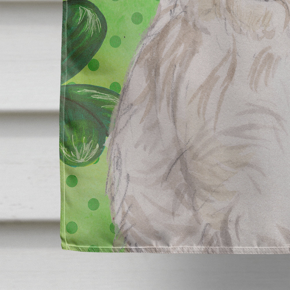Westie St. Patrick's House Flag 28x40 Porch Sleeve Pole Decorative Outside Yard Banner Artwork Wall Hanging, Polyester