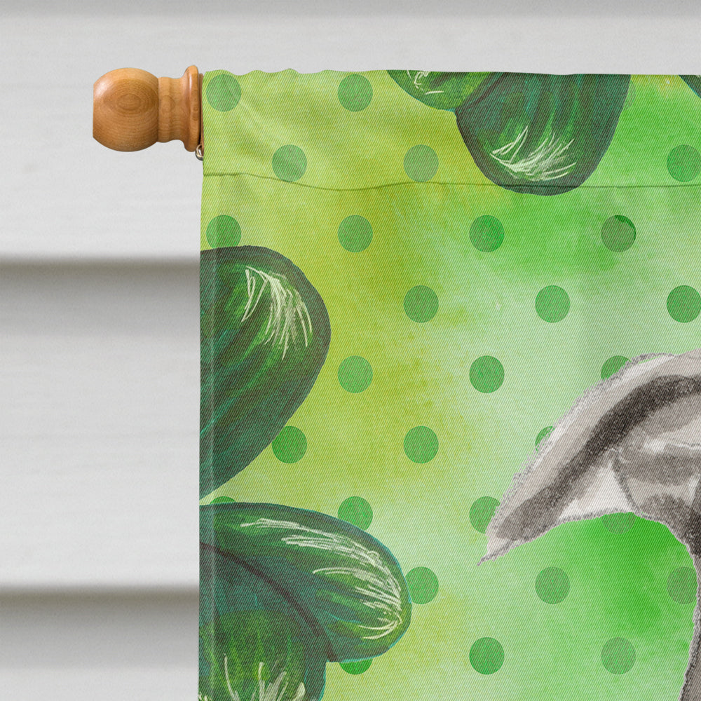 Staffordshire Bull Terrier St. Patrick's House Flag 28x40 Porch Sleeve Pole Decorative Outside Yard Banner Artwork Wall Hanging, Polyester