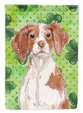 Brittany Spaniel St. Patrick's House Flag 28x40 Porch Sleeve Pole Decorative Outside Yard Banner Artwork Wall Hanging, Polyester