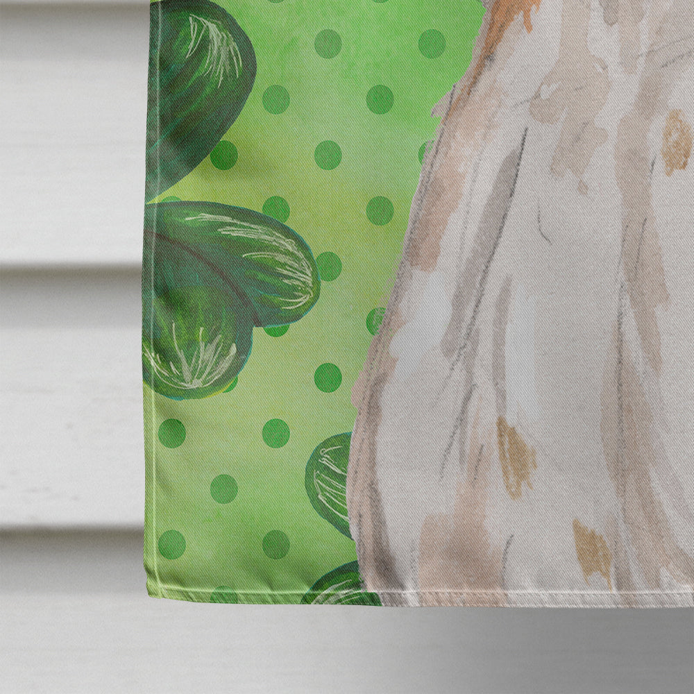 Brittany Spaniel St. Patrick's House Flag 28x40 Porch Sleeve Pole Decorative Outside Yard Banner Artwork Wall Hanging, Polyester