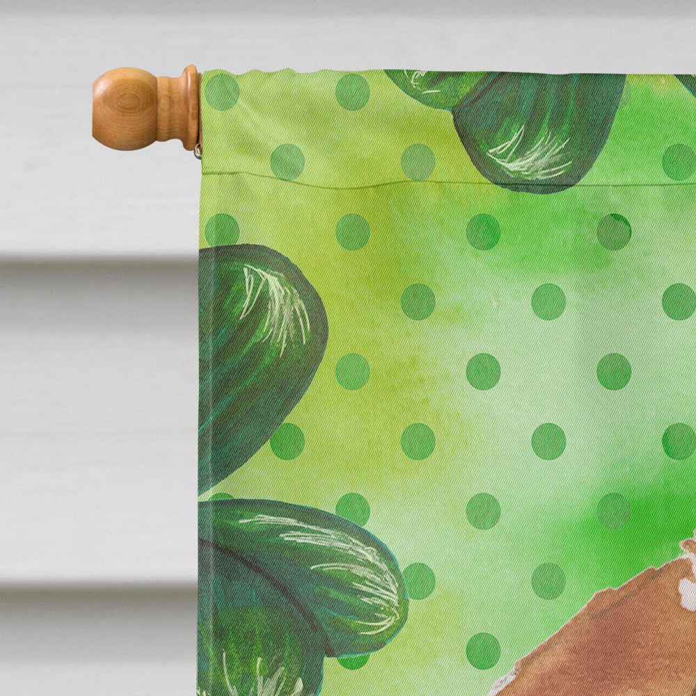 Beagle St. Patrick's House Flag 28x40 Porch Sleeve Pole Decorative Outside Yard Banner Artwork Wall Hanging, Polyester