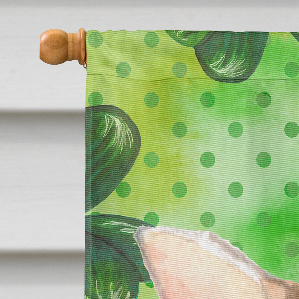 Chihuahua St. Patrick's House Flag 28x40 Porch Sleeve Pole Decorative Outside Yard Banner Artwork Wall Hanging, Polyester