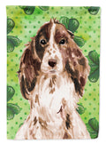 Brown Parti St. Patrick's House Flag 28x40 Porch Sleeve Pole Decorative Outside Yard Banner Artwork Wall Hanging, Polyester