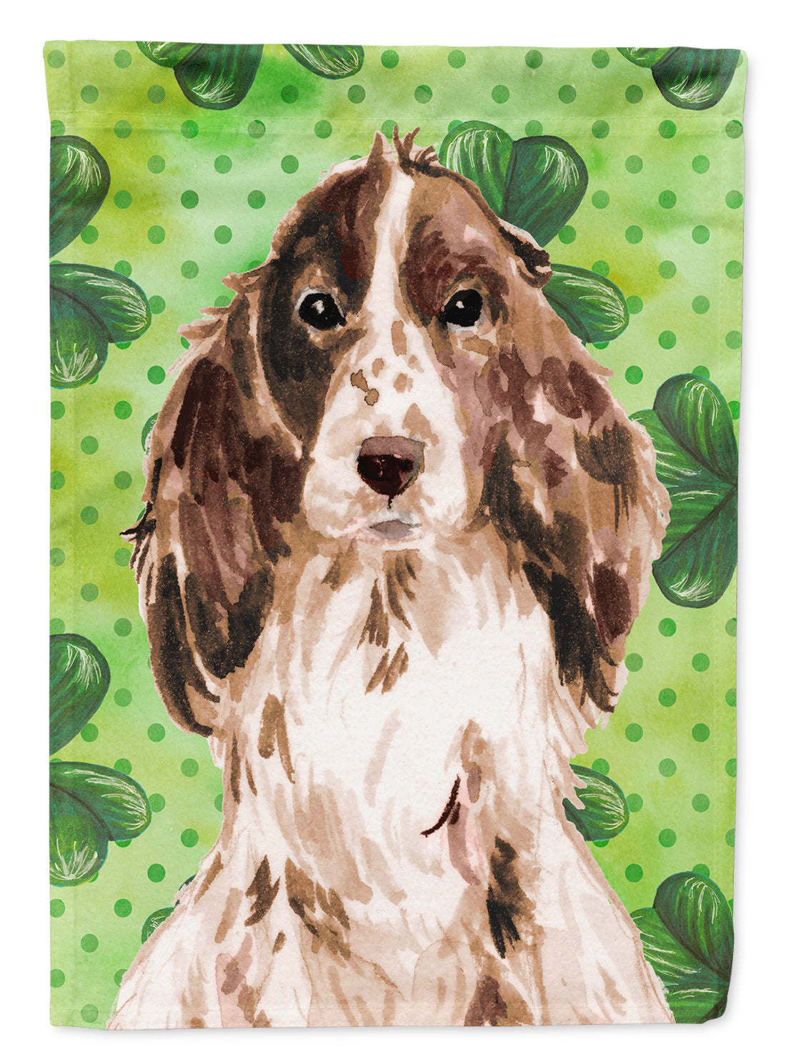 Brown Parti St. Patrick's House Flag 28x40 Porch Sleeve Pole Decorative Outside Yard Banner Artwork Wall Hanging, Polyester