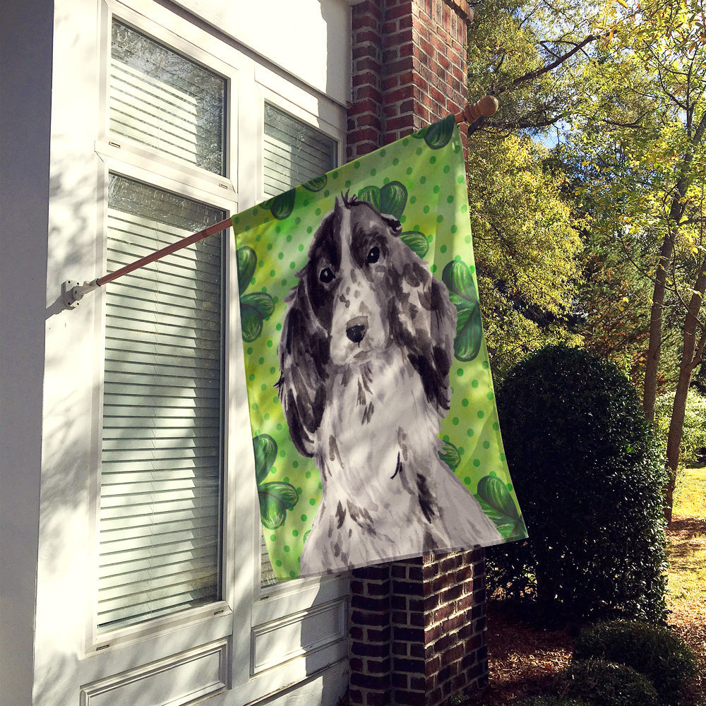 Black Parti St. Patrick's House Flag 28x40 Porch Sleeve Pole Decorative Outside Yard Banner Artwork Wall Hanging, Polyester