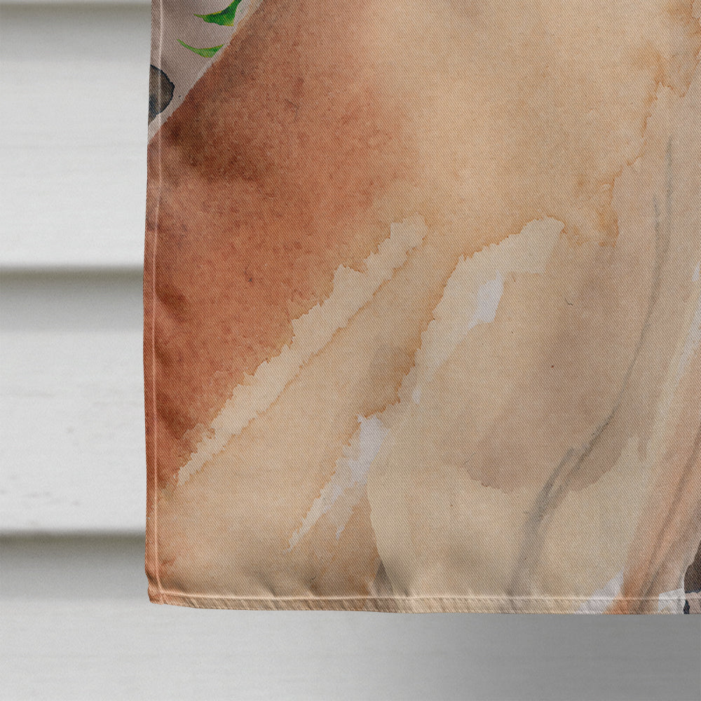 Fawn Natural Great Dane Pine Cones House Flag 28x40 Porch Sleeve Pole Decorative Outside Yard Banner Artwork Wall Hanging, Polyester