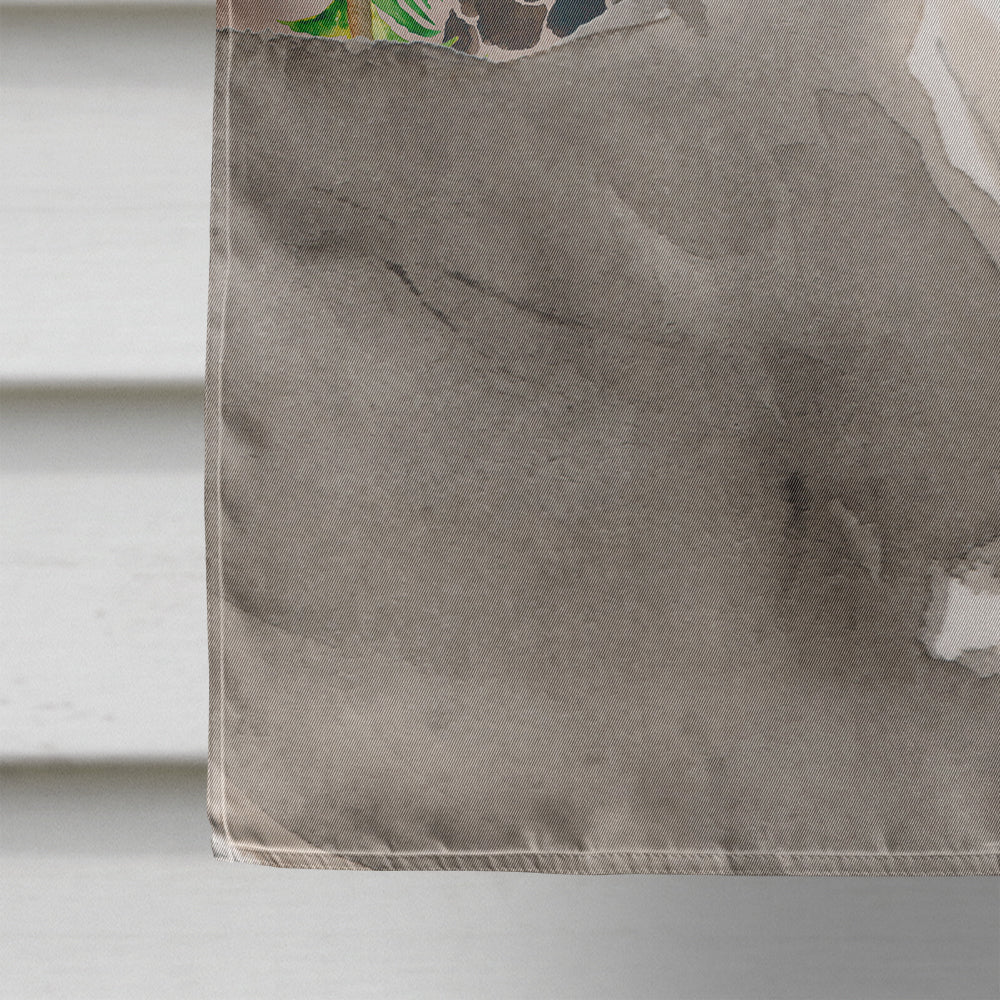 Italian Greyhound Pine Cones House Flag 28x40 Porch Sleeve Pole Decorative Outside Yard Banner Artwork Wall Hanging, Polyester