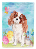 Blenheim Cavalier Spaniel Easter House Flag 28x40 Porch Sleeve Pole Decorative Outside Yard Banner Artwork Wall Hanging, Polyester