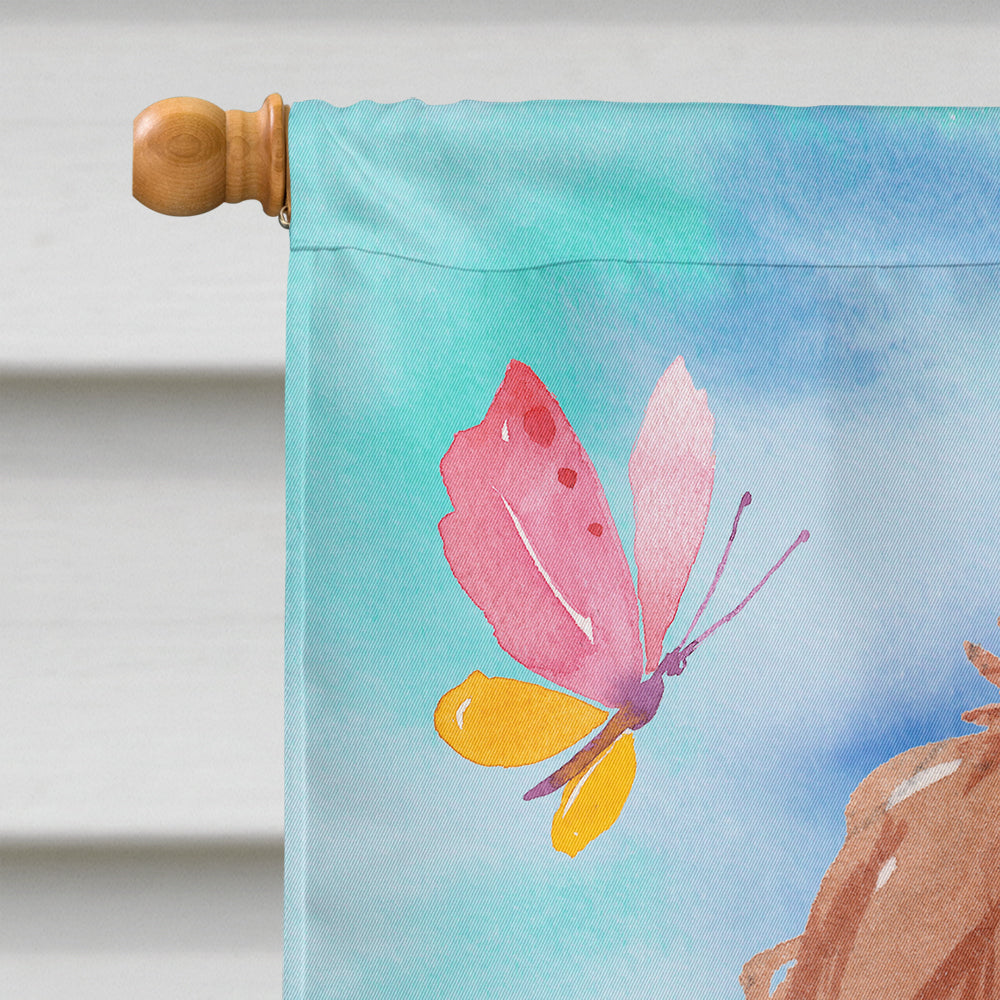 Blenheim Cavalier Spaniel Easter House Flag 28x40 Porch Sleeve Pole Decorative Outside Yard Banner Artwork Wall Hanging, Polyester