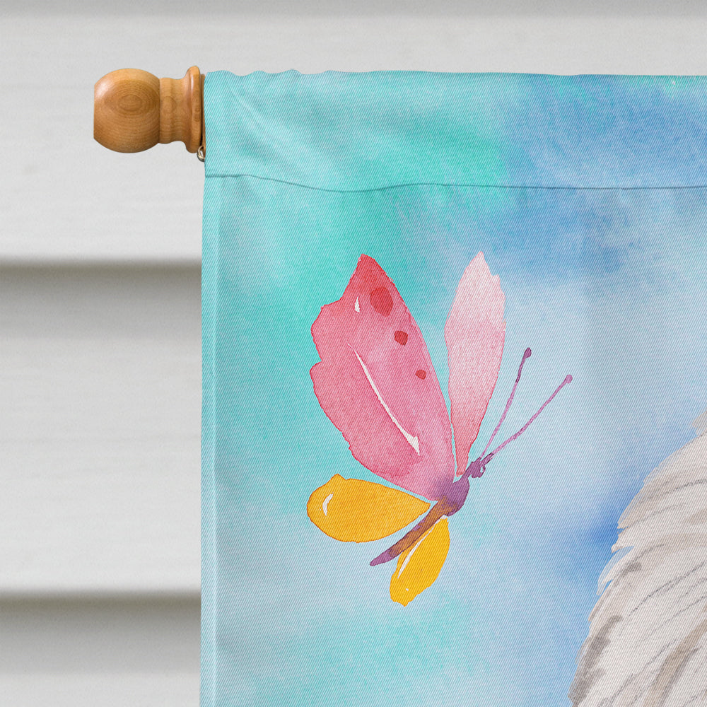 Westie Easter House Flag 28x40 Porch Sleeve Pole Decorative Outside Yard Banner Artwork Wall Hanging, Polyester