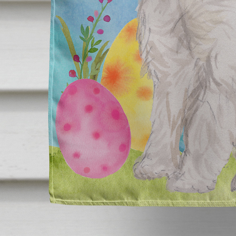 Westie Easter House Flag 28x40 Porch Sleeve Pole Decorative Outside Yard Banner Artwork Wall Hanging, Polyester