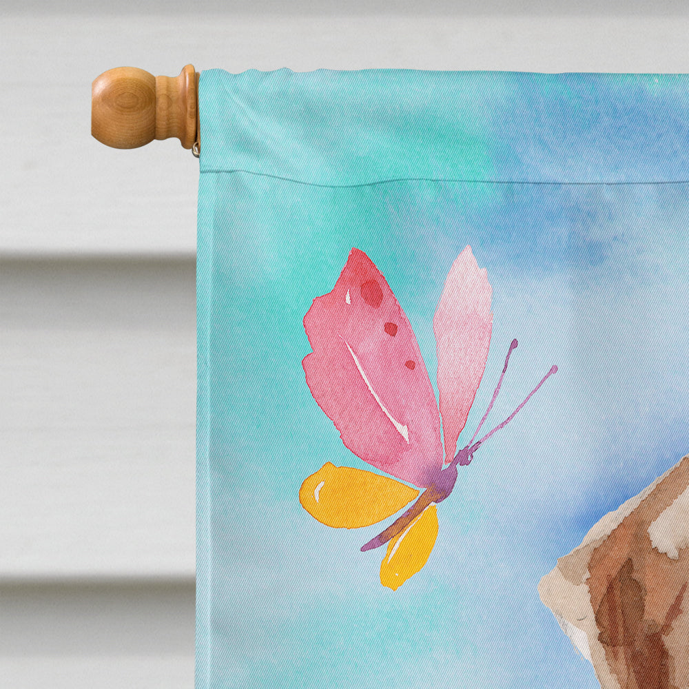 Wire Hair Jack Russell Easter House Flag 28x40 Porch Sleeve Pole Decorative Outside Yard Banner Artwork Wall Hanging, Polyester