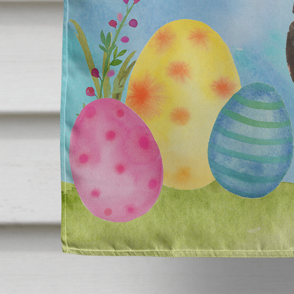 Black and Tan Dachshund Easter House Flag 28x40 Porch Sleeve Pole Decorative Outside Yard Banner Artwork Wall Hanging, Polyester