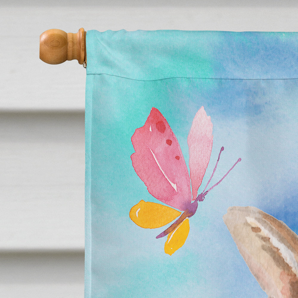 Chihuahua Easter House Flag 28x40 Porch Sleeve Pole Decorative Outside Yard Banner Artwork Wall Hanging, Polyester