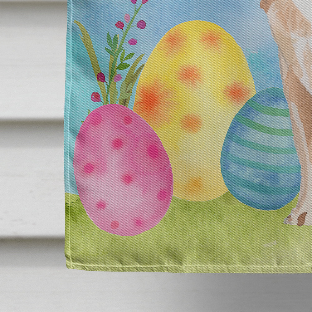 Chihuahua Easter House Flag 28x40 Porch Sleeve Pole Decorative Outside Yard Banner Artwork Wall Hanging, Polyester