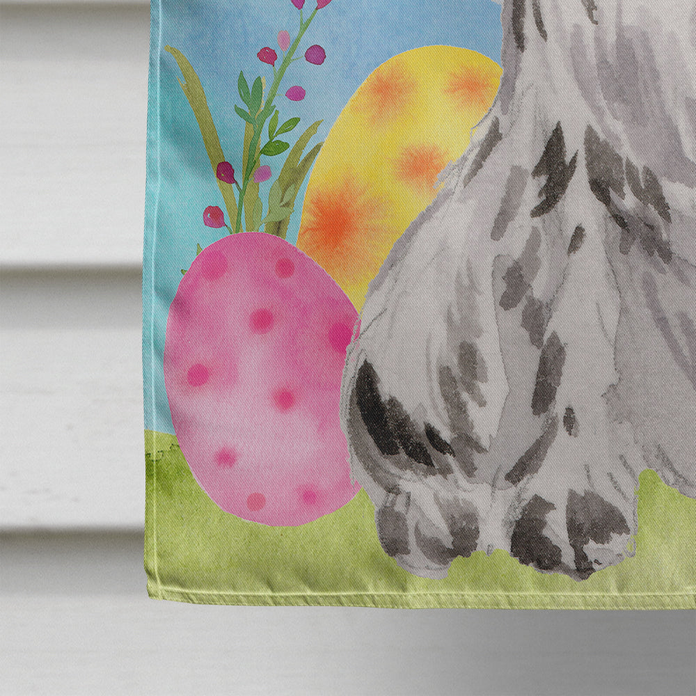 Black Parti Easter House Flag 28x40 Porch Sleeve Pole Decorative Outside Yard Banner Artwork Wall Hanging, Polyester