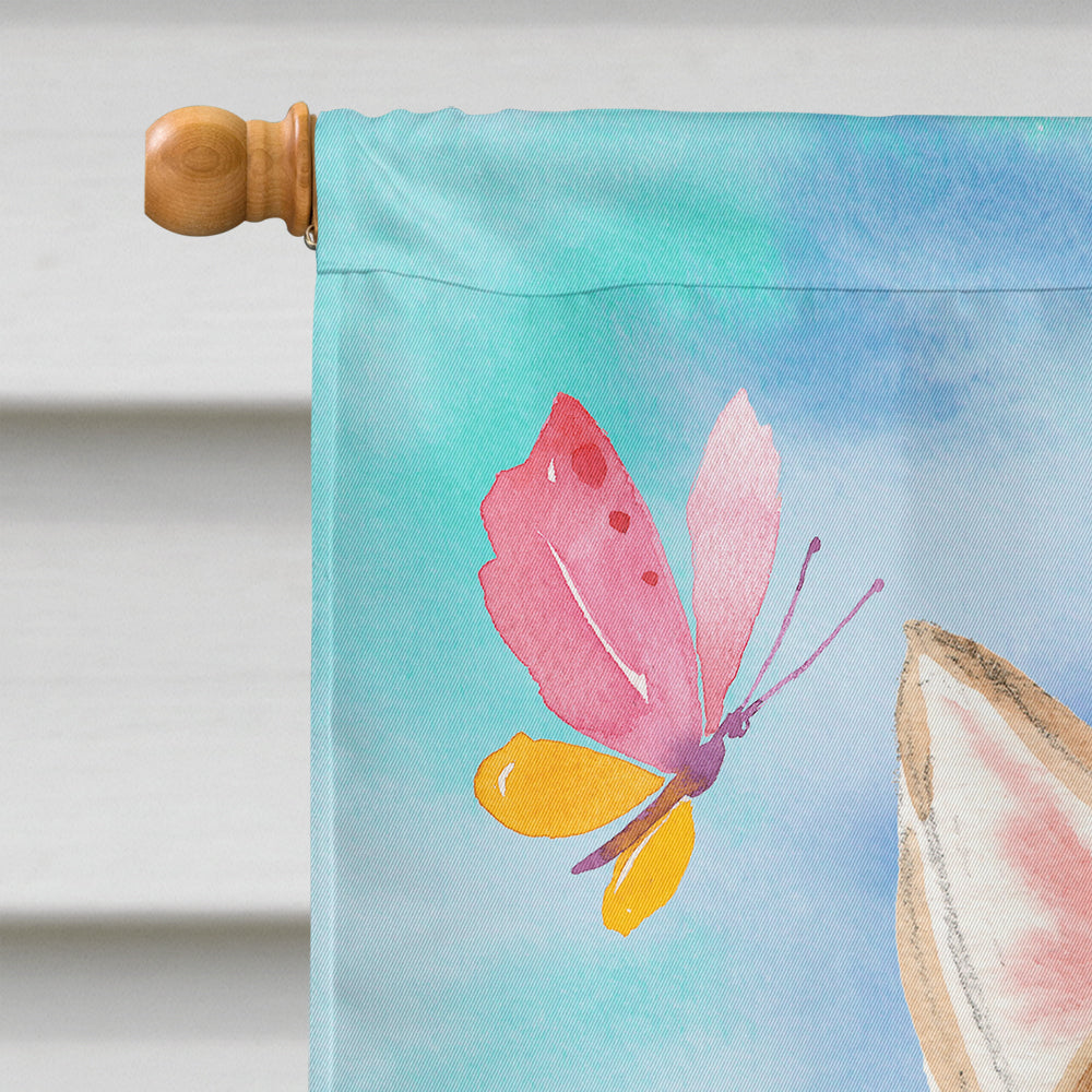 Corgi Easter House Flag 28x40 Porch Sleeve Pole Decorative Outside Yard Banner Artwork Wall Hanging, Polyester