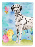 Dalmatian Easter House Flag 28x40 Porch Sleeve Pole Decorative Outside Yard Banner Artwork Wall Hanging, Polyester
