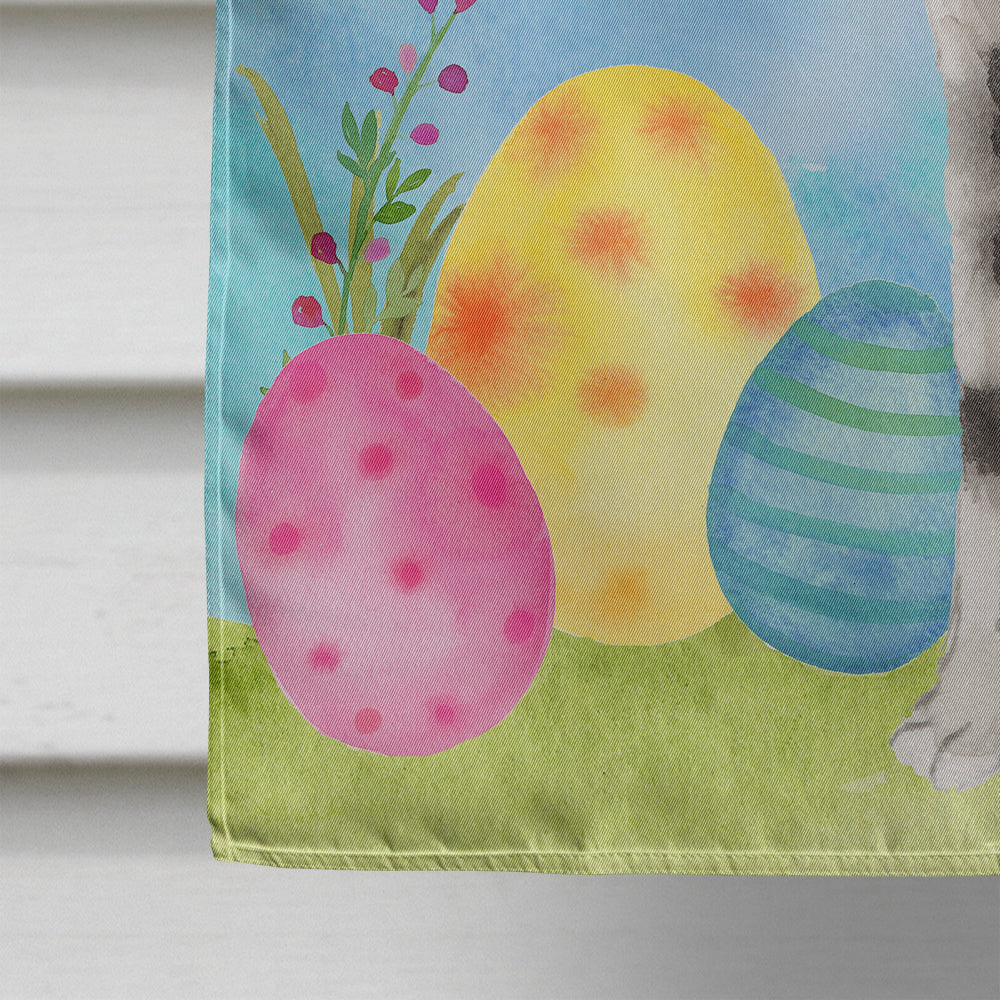 Dalmatian Easter House Flag 28x40 Porch Sleeve Pole Decorative Outside Yard Banner Artwork Wall Hanging, Polyester