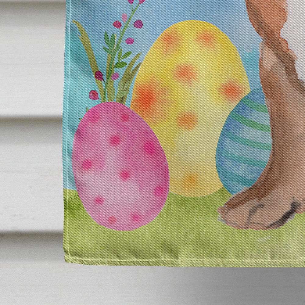 English Bulldog Easter House Flag 28x40 Porch Sleeve Pole Decorative Outside Yard Banner Artwork Wall Hanging, Polyester