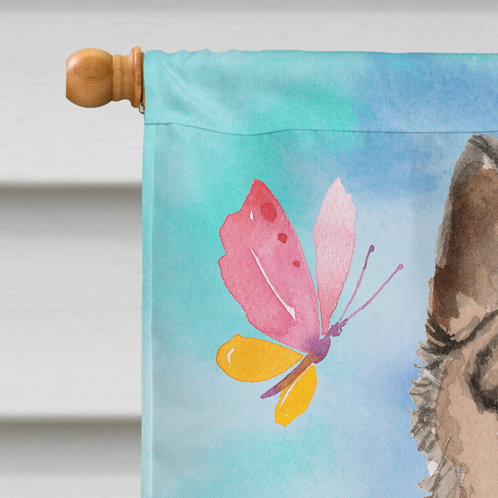 German Shepherd Easter House Flag 28x40 Porch Sleeve Pole Decorative Outside Yard Banner Artwork Wall Hanging, Polyester