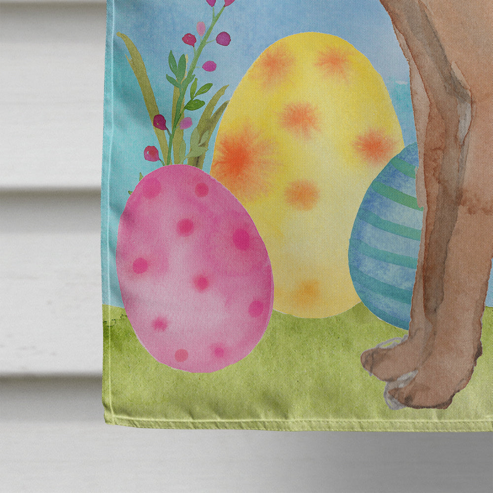 German Shepherd Easter House Flag 28x40 Porch Sleeve Pole Decorative Outside Yard Banner Artwork Wall Hanging, Polyester