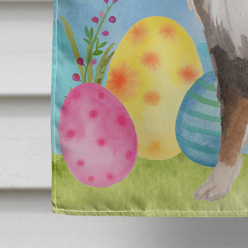 Long Haired Chihuahua Easter House Flag 28x40 Porch Sleeve Pole Decorative Outside Yard Banner Artwork Wall Hanging, Polyester