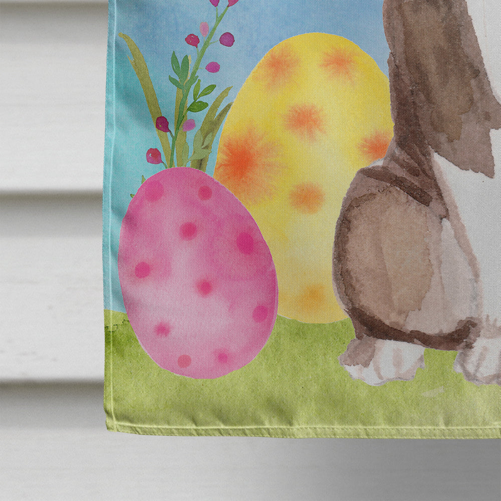 Red Staffie Bull Terrier Easter House Flag 28x40 Porch Sleeve Pole Decorative Outside Yard Banner Artwork Wall Hanging, Polyester