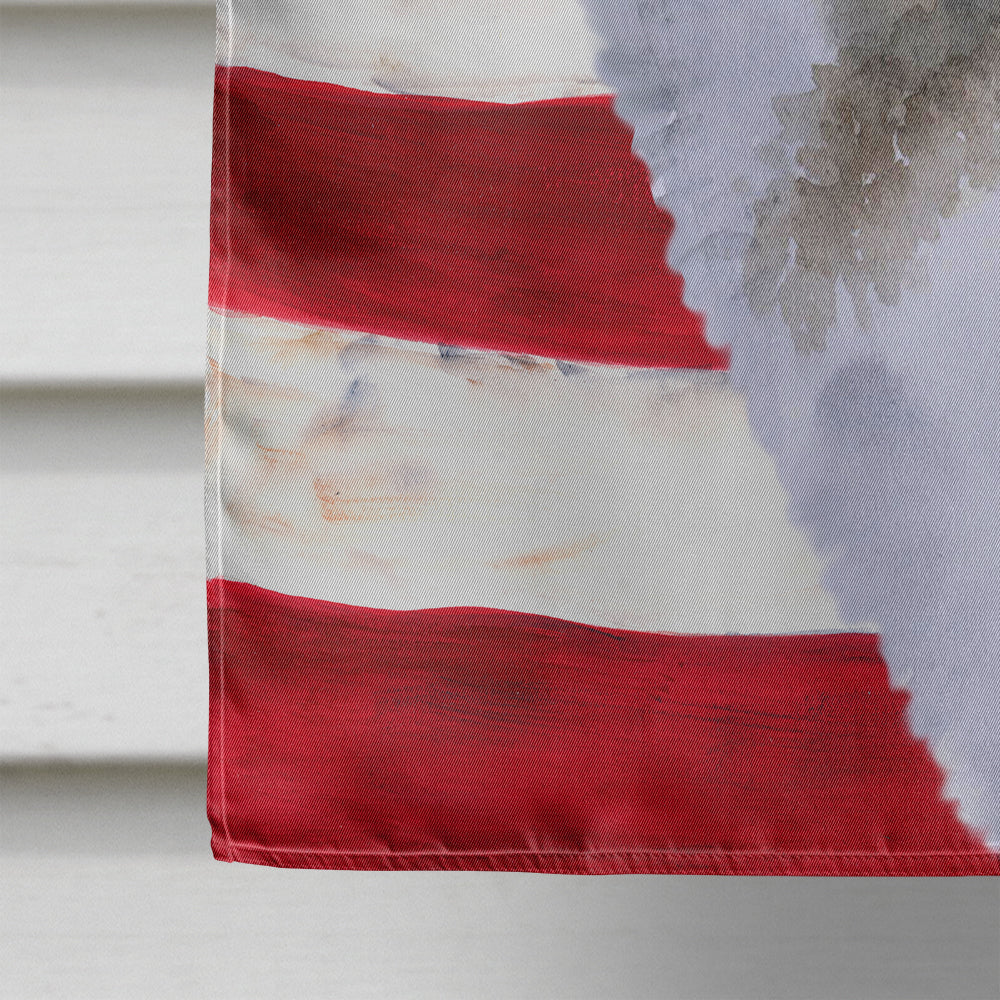 Alaskan Malamute Patriotic House Flag 28x40 Porch Sleeve Pole Decorative Outside Yard Banner Artwork Wall Hanging, Polyester