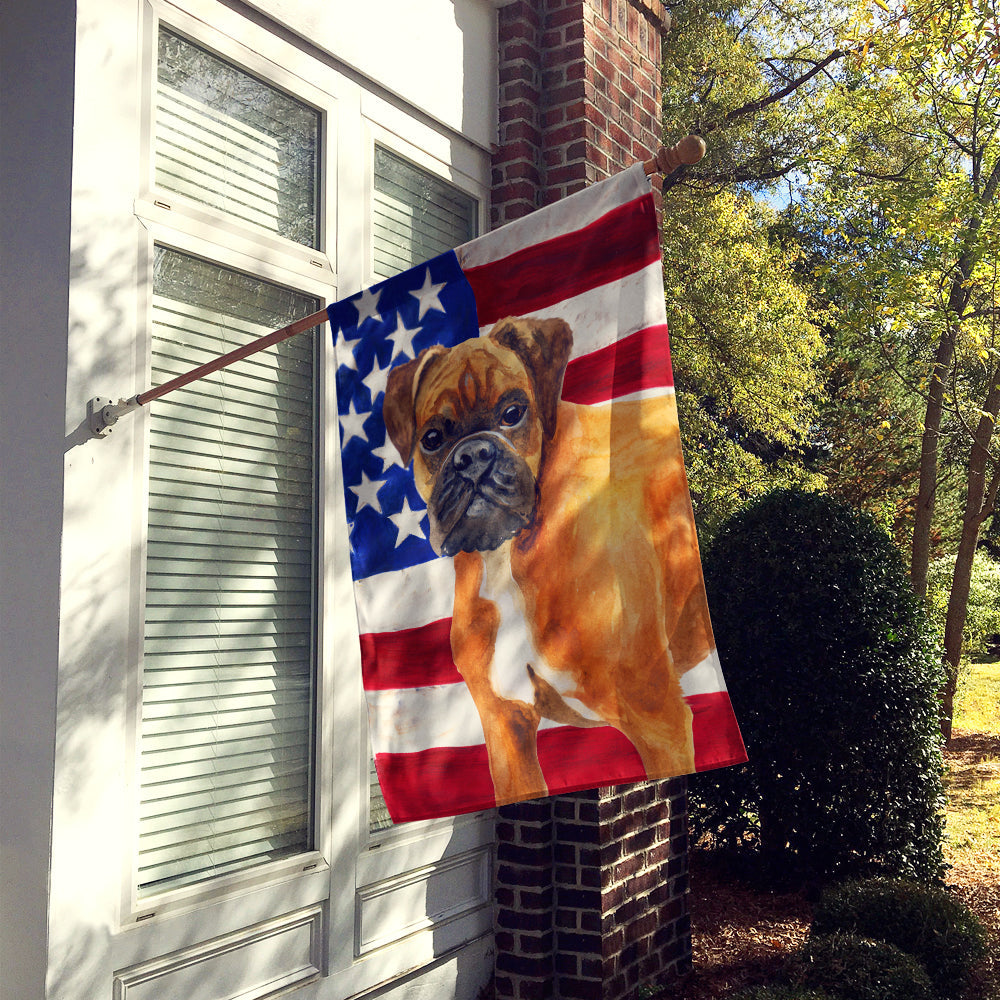 German Boxer Patriotic House Flag 28x40 Porch Sleeve Pole Decorative Outside Yard Banner Artwork Wall Hanging, Polyester